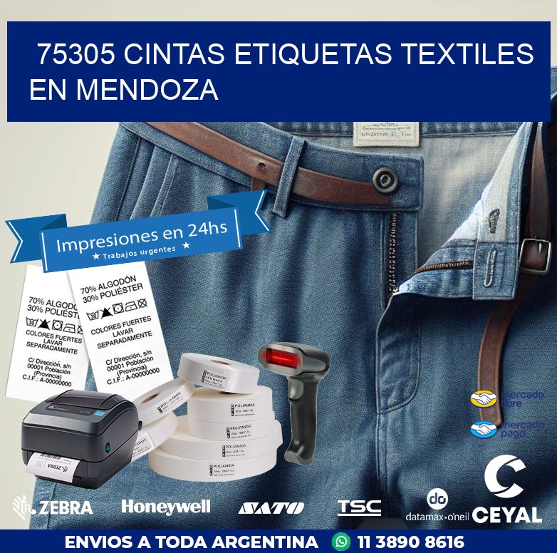 75305 CINTAS ETIQUETAS TEXTILES EN MENDOZA