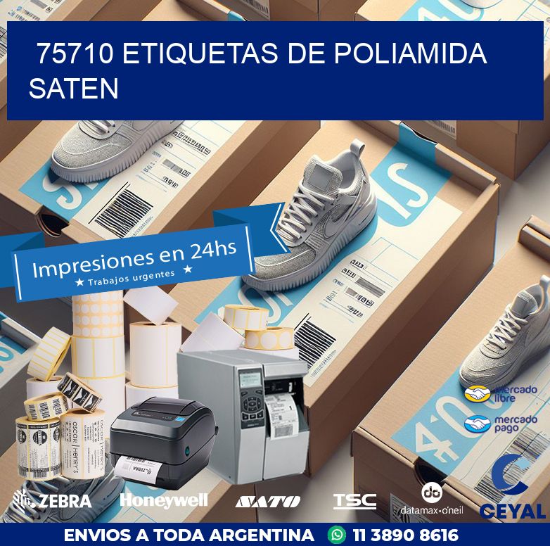 75710 ETIQUETAS DE POLIAMIDA SATEN