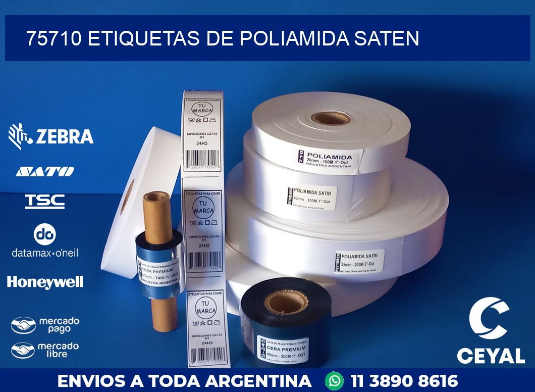 75710 ETIQUETAS DE POLIAMIDA SATEN