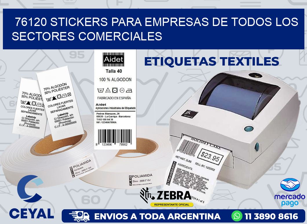 76120 STICKERS PARA EMPRESAS DE TODOS LOS SECTORES COMERCIALES