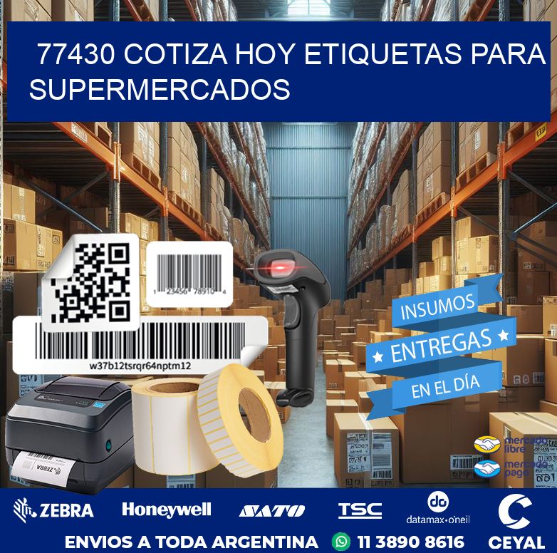 77430 COTIZA HOY ETIQUETAS PARA SUPERMERCADOS