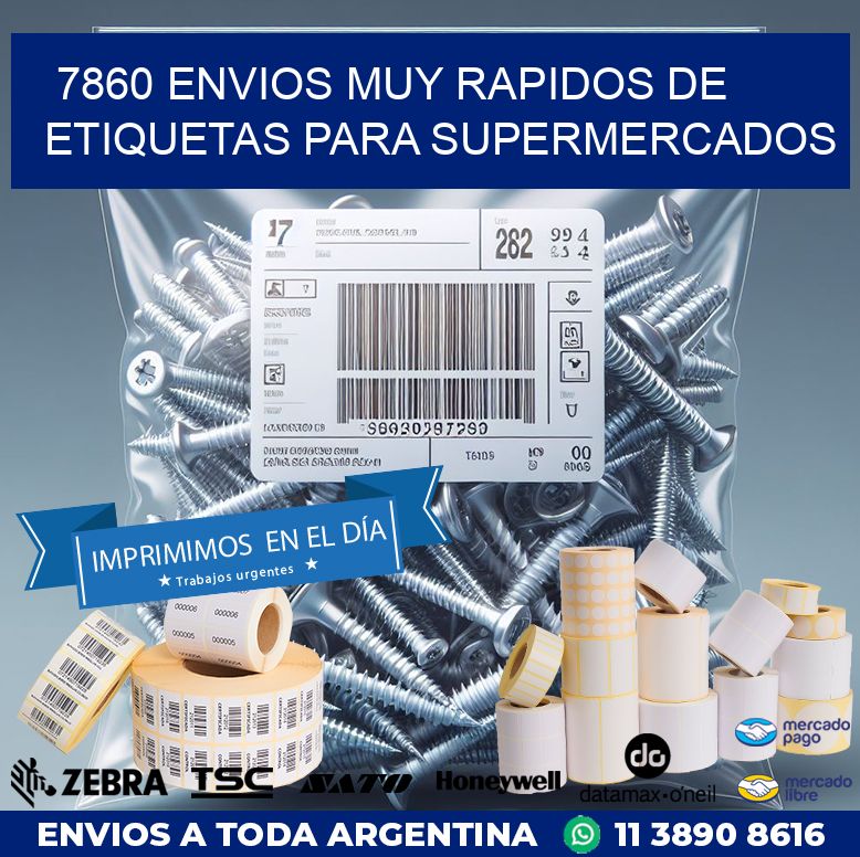7860 ENVIOS MUY RAPIDOS DE ETIQUETAS PARA SUPERMERCADOS