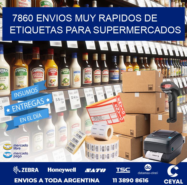 7860 ENVIOS MUY RAPIDOS DE ETIQUETAS PARA SUPERMERCADOS