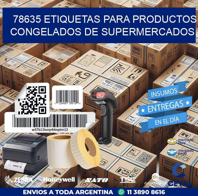 78635 ETIQUETAS PARA PRODUCTOS CONGELADOS DE SUPERMERCADOS