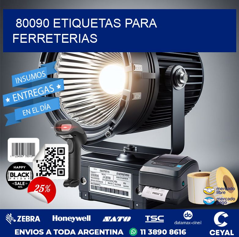80090 ETIQUETAS PARA FERRETERIAS