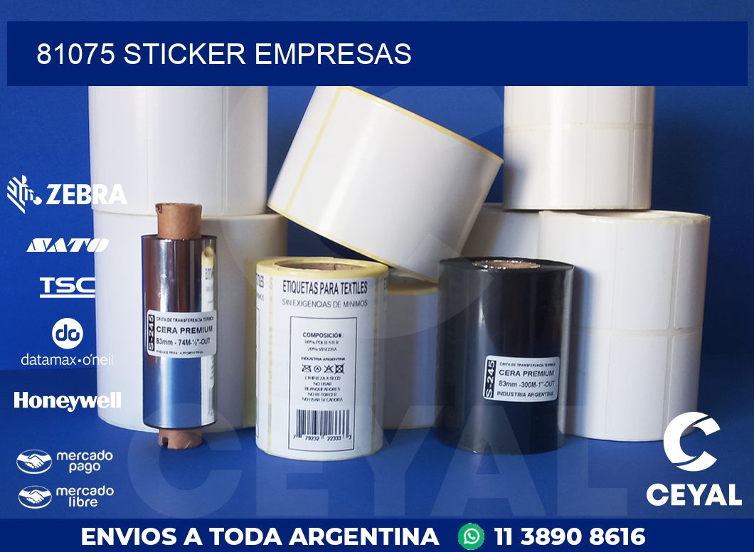 81075 STICKER EMPRESAS