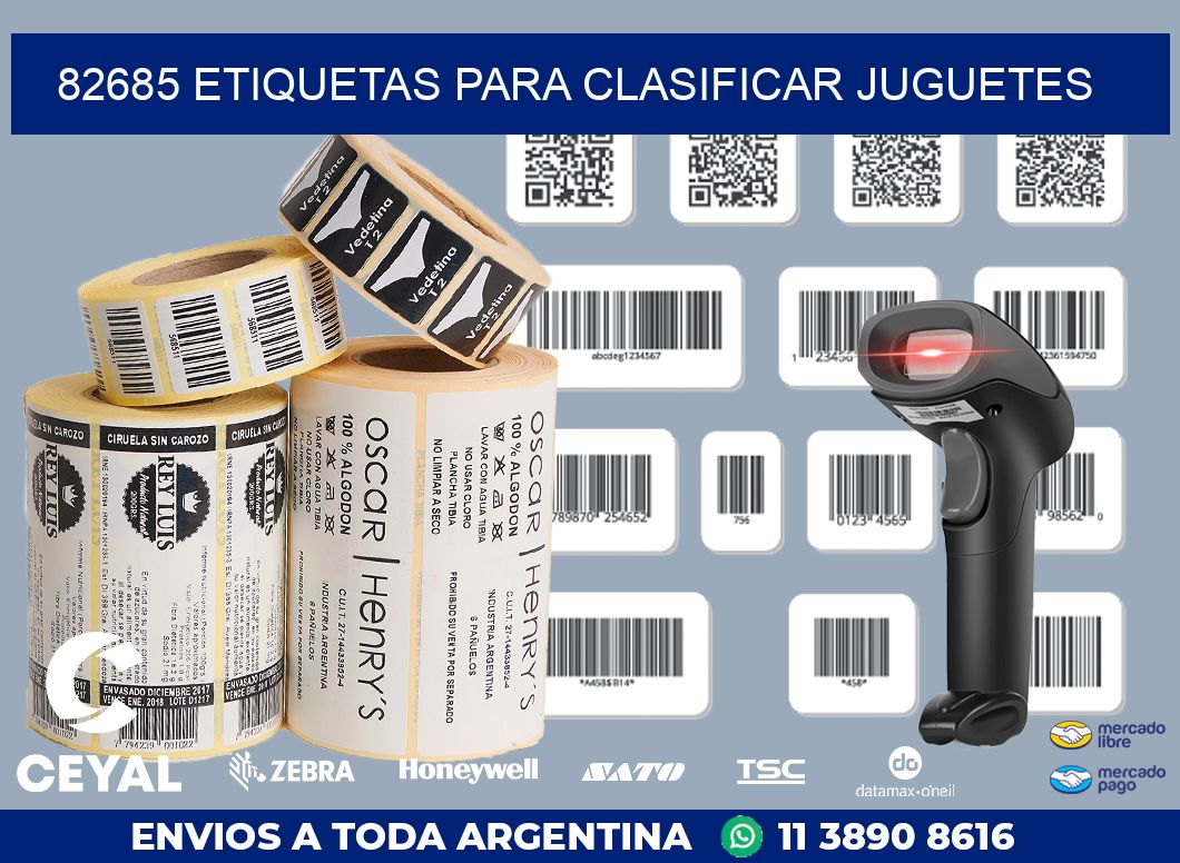 82685 ETIQUETAS PARA CLASIFICAR JUGUETES