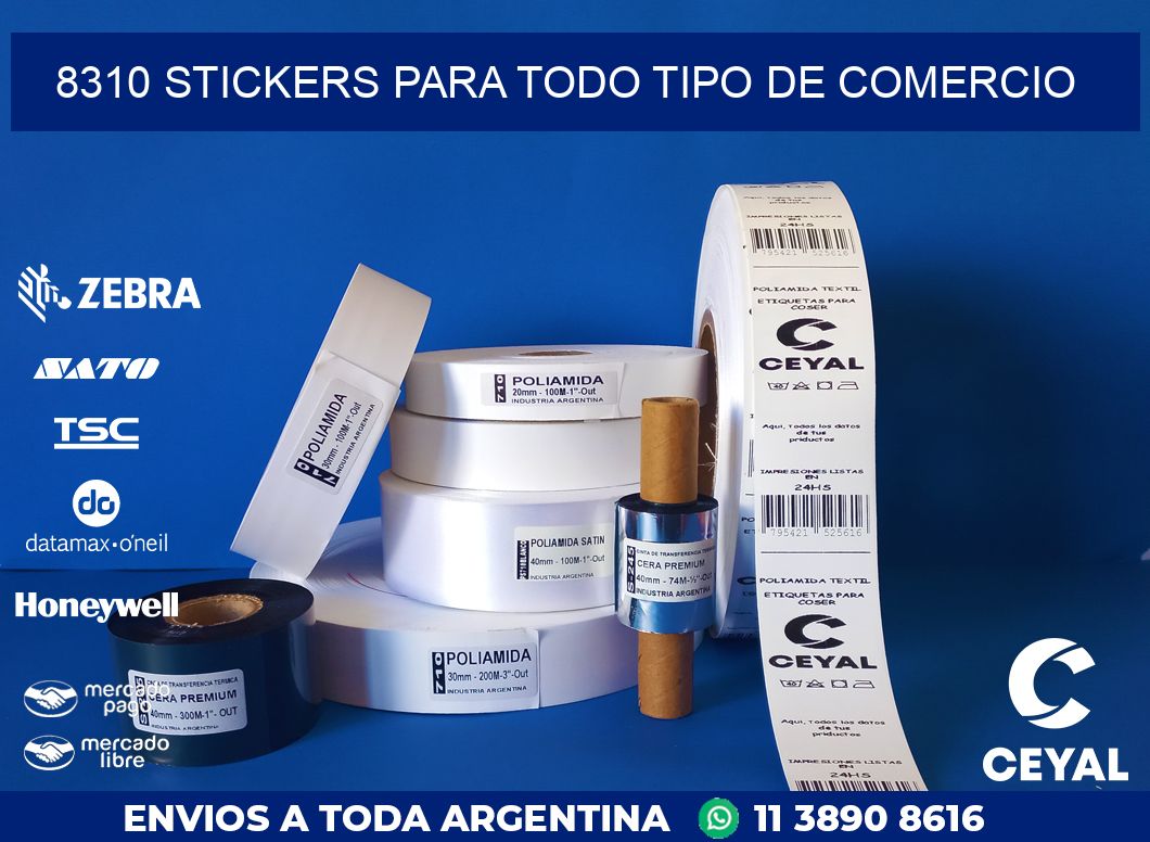 8310 STICKERS PARA TODO TIPO DE COMERCIO