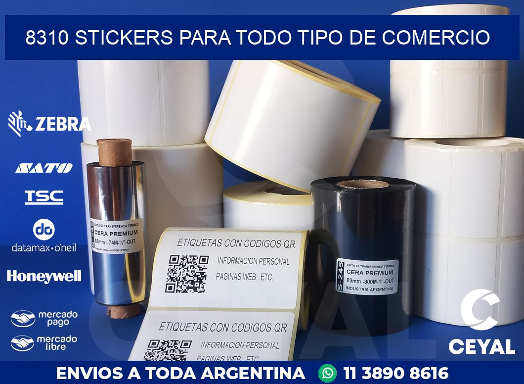 8310 STICKERS PARA TODO TIPO DE COMERCIO