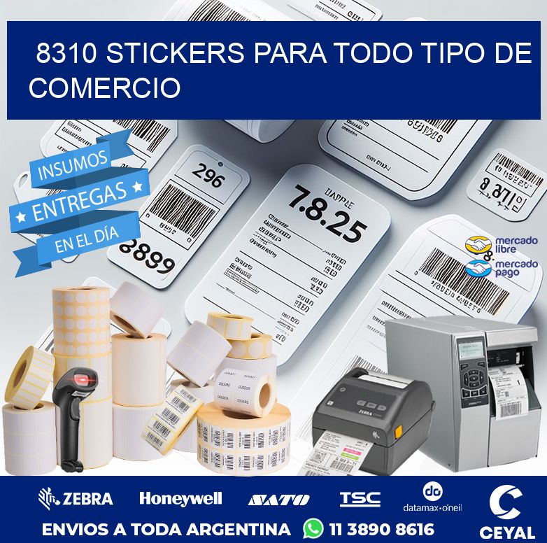 8310 STICKERS PARA TODO TIPO DE COMERCIO