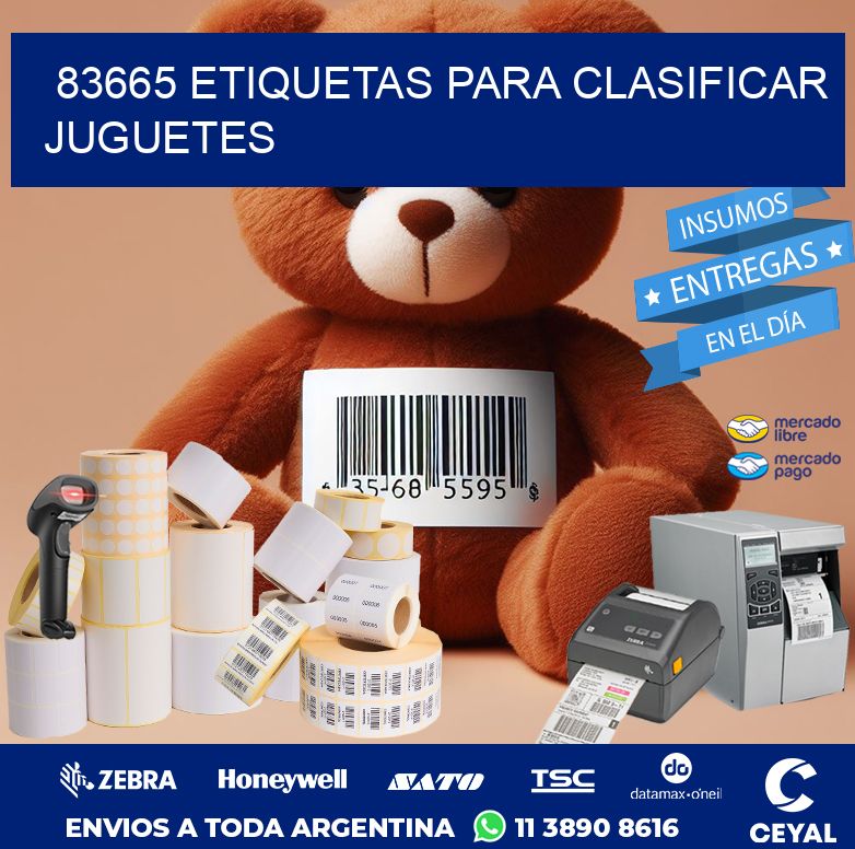 83665 ETIQUETAS PARA CLASIFICAR JUGUETES