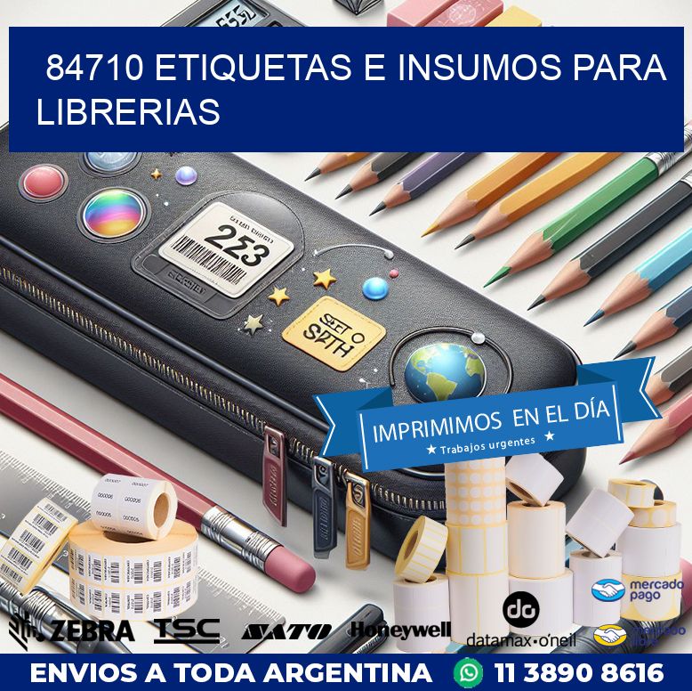 84710 ETIQUETAS E INSUMOS PARA LIBRERIAS