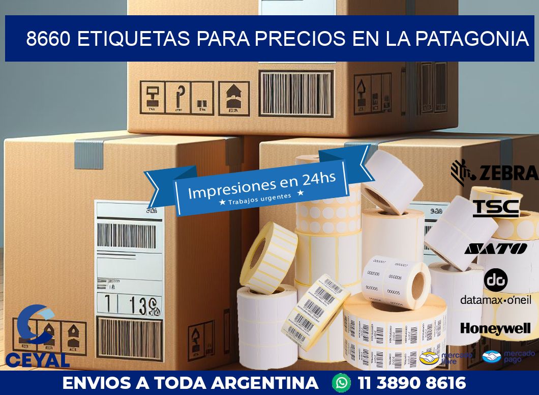 8660 ETIQUETAS PARA PRECIOS EN LA PATAGONIA