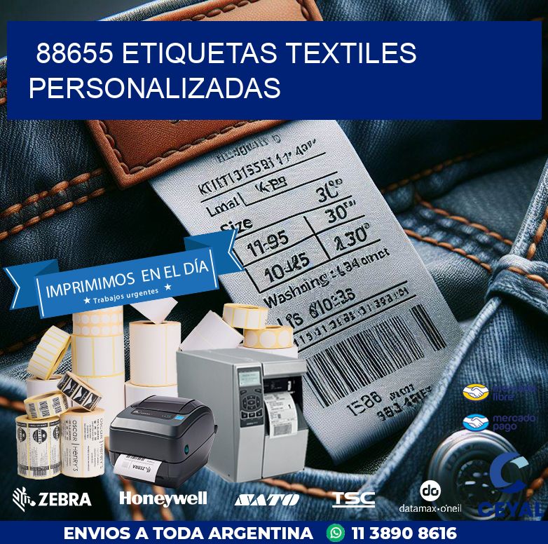 88655 ETIQUETAS TEXTILES PERSONALIZADAS