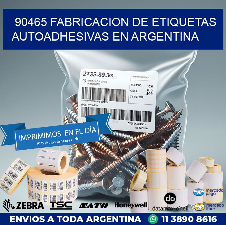 90465 FABRICACION DE ETIQUETAS AUTOADHESIVAS EN ARGENTINA