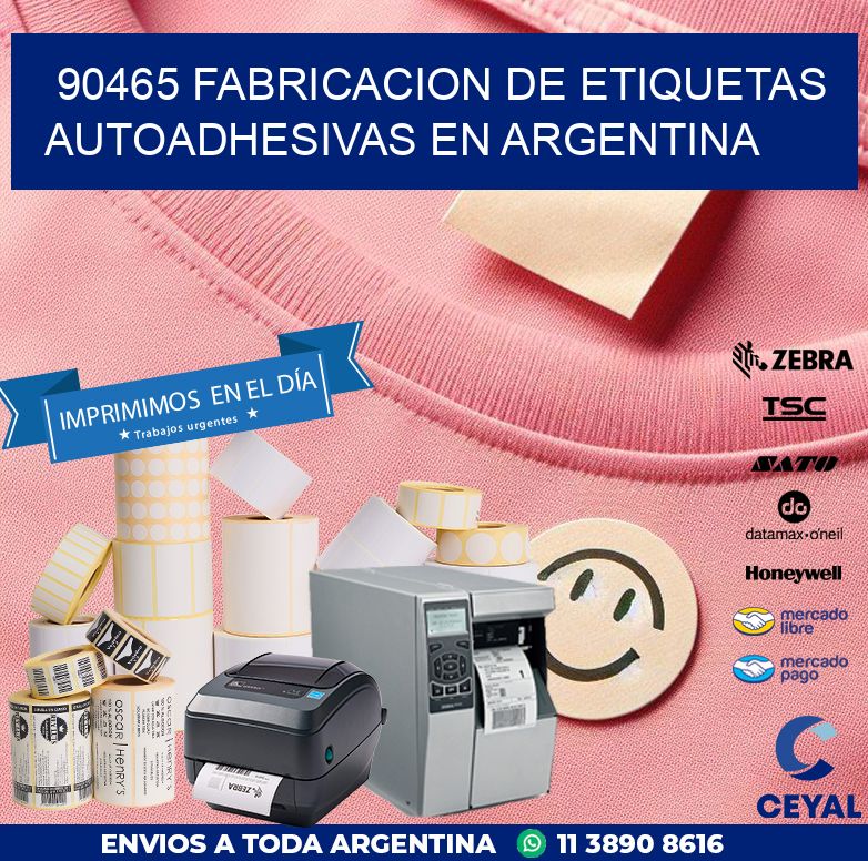 90465 FABRICACION DE ETIQUETAS AUTOADHESIVAS EN ARGENTINA
