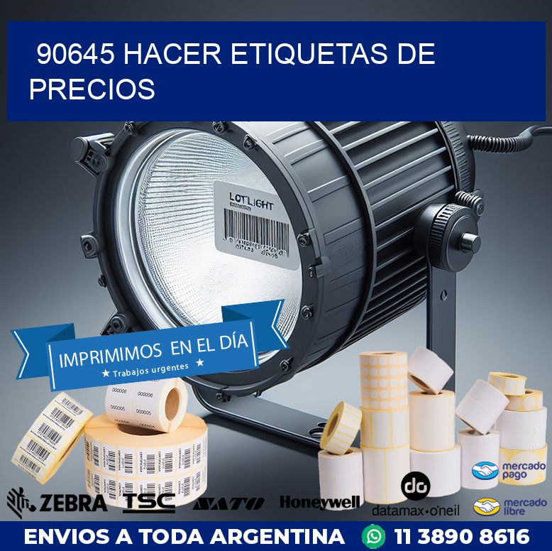 90645 HACER ETIQUETAS DE PRECIOS