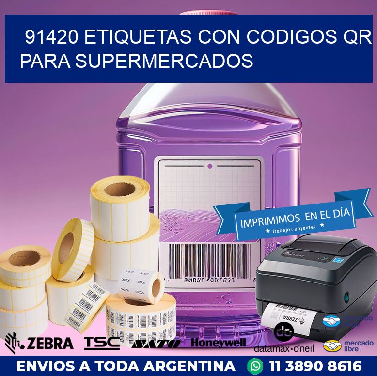 91420 ETIQUETAS CON CODIGOS QR PARA SUPERMERCADOS