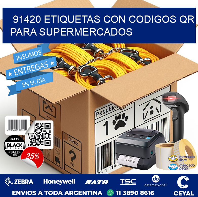 91420 ETIQUETAS CON CODIGOS QR PARA SUPERMERCADOS