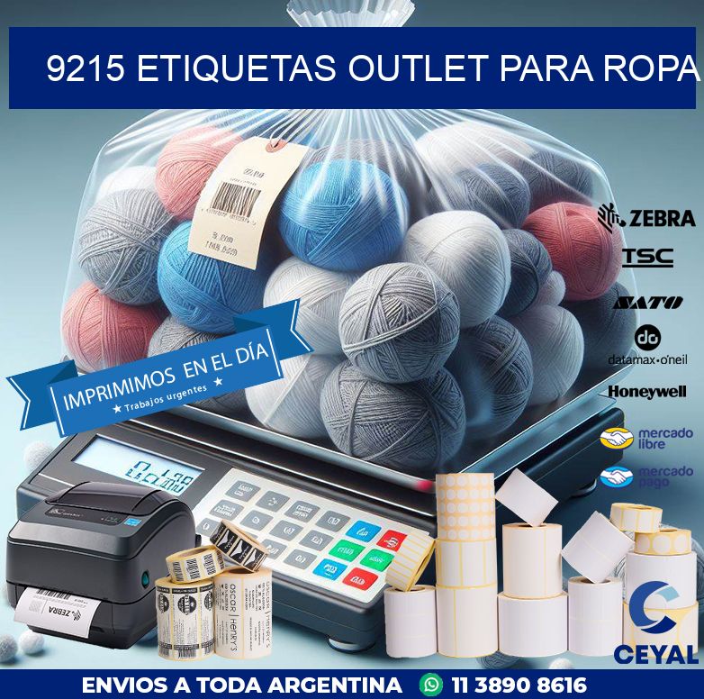 9215 ETIQUETAS OUTLET PARA ROPA