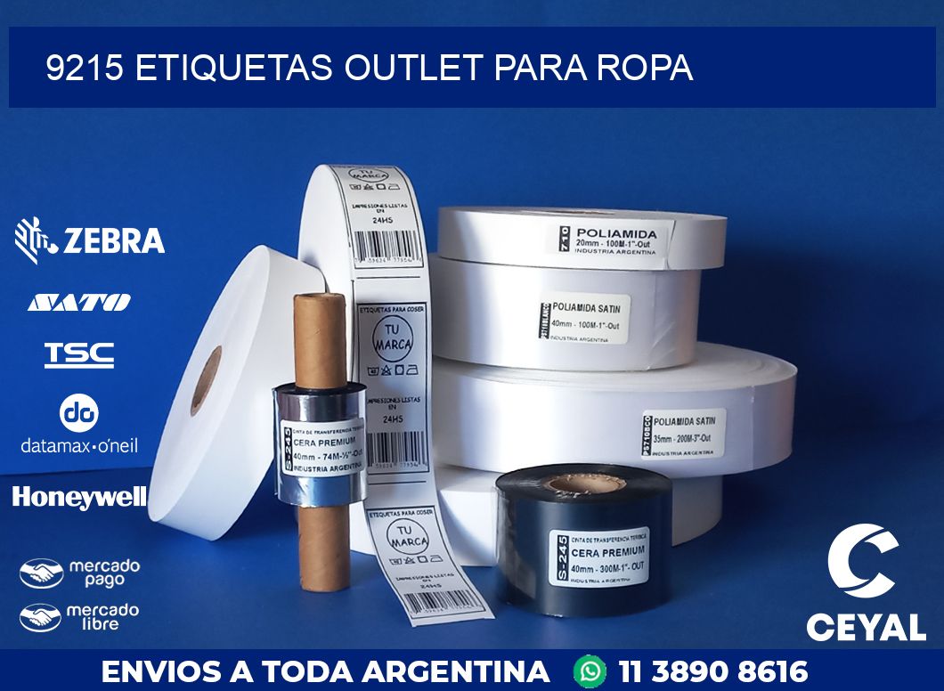 9215 ETIQUETAS OUTLET PARA ROPA