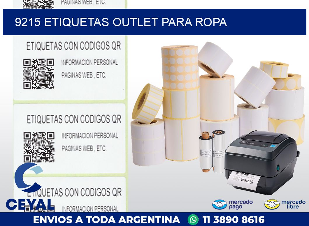 9215 ETIQUETAS OUTLET PARA ROPA