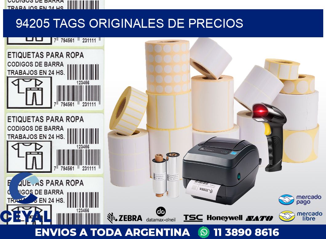 94205 TAGS ORIGINALES DE PRECIOS