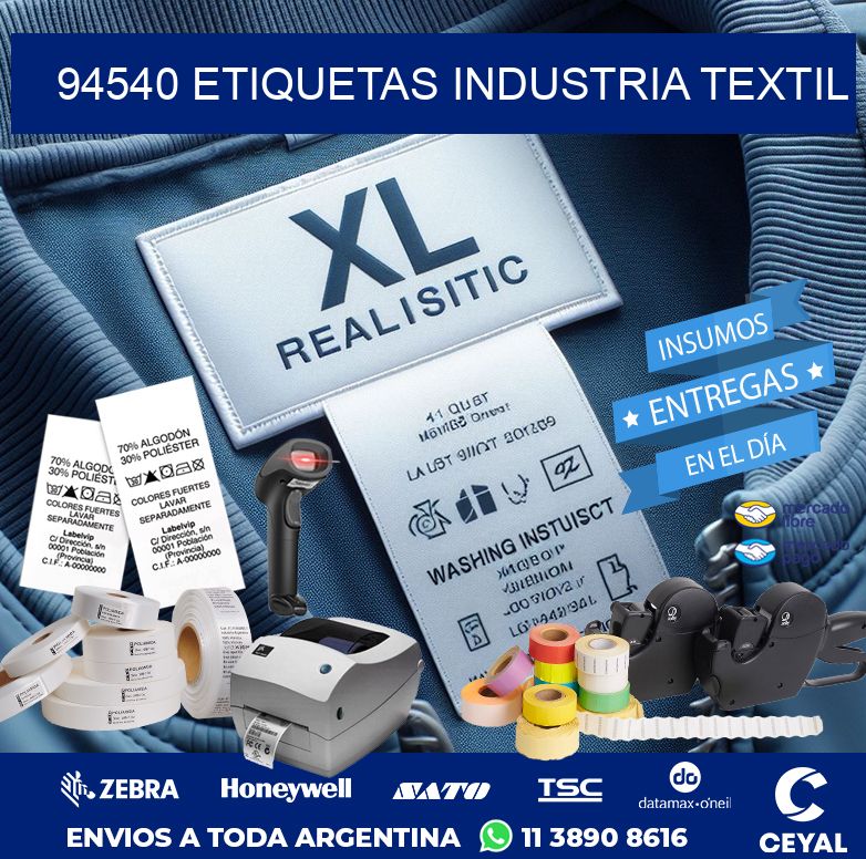 94540 ETIQUETAS INDUSTRIA TEXTIL