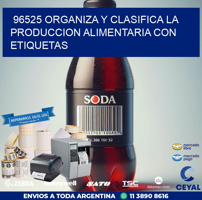 96525 ORGANIZA Y CLASIFICA LA PRODUCCION ALIMENTARIA CON ETIQUETAS