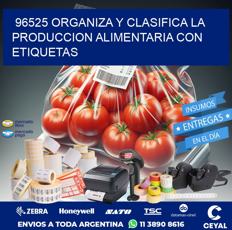 96525 ORGANIZA Y CLASIFICA LA PRODUCCION ALIMENTARIA CON ETIQUETAS