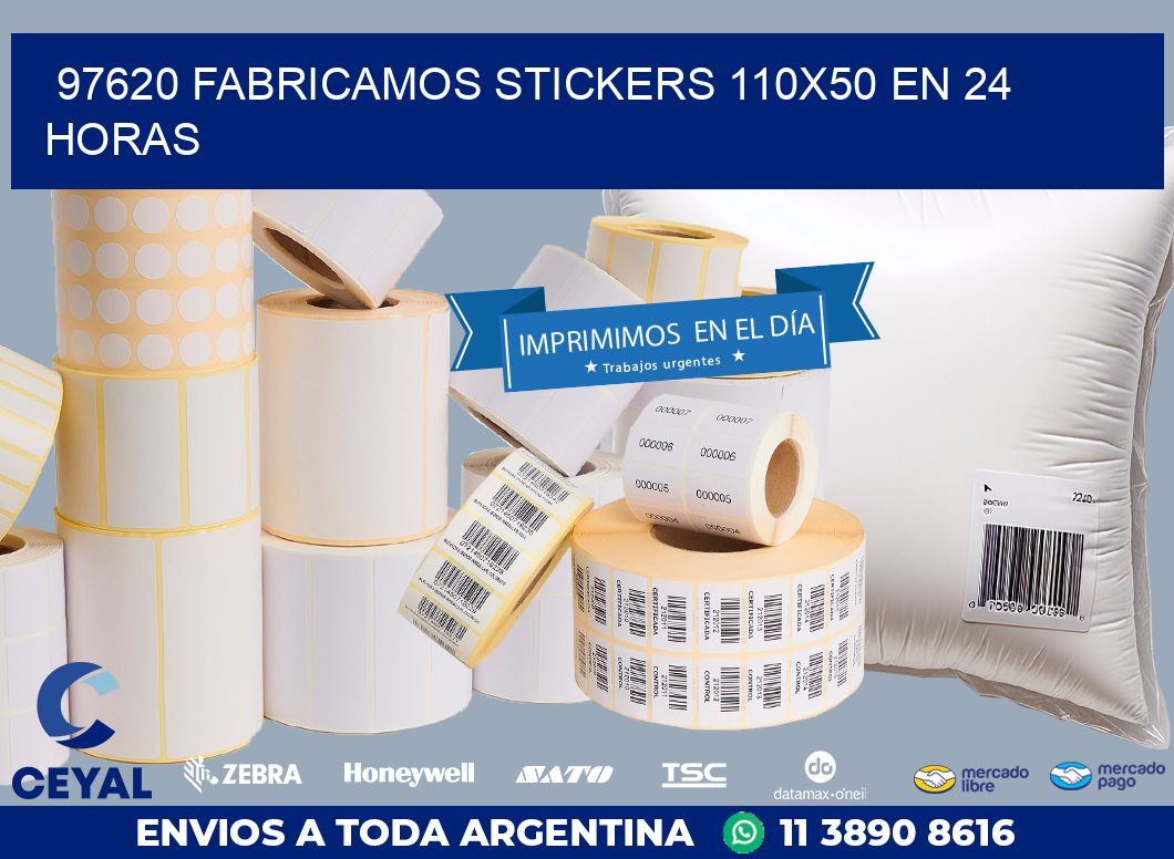 97620 FABRICAMOS STICKERS 110X50 EN 24 HORAS