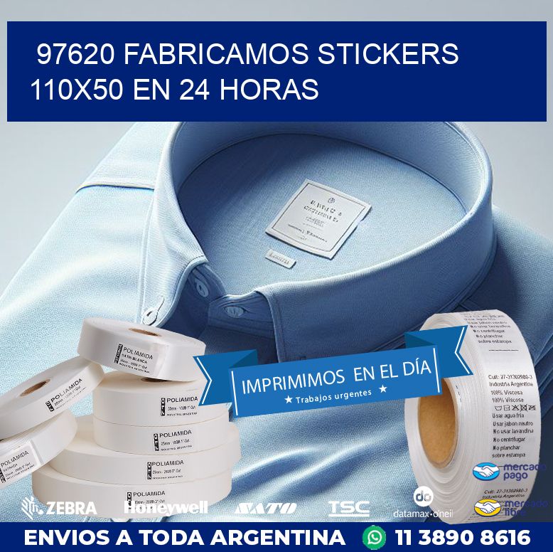 97620 FABRICAMOS STICKERS 110X50 EN 24 HORAS