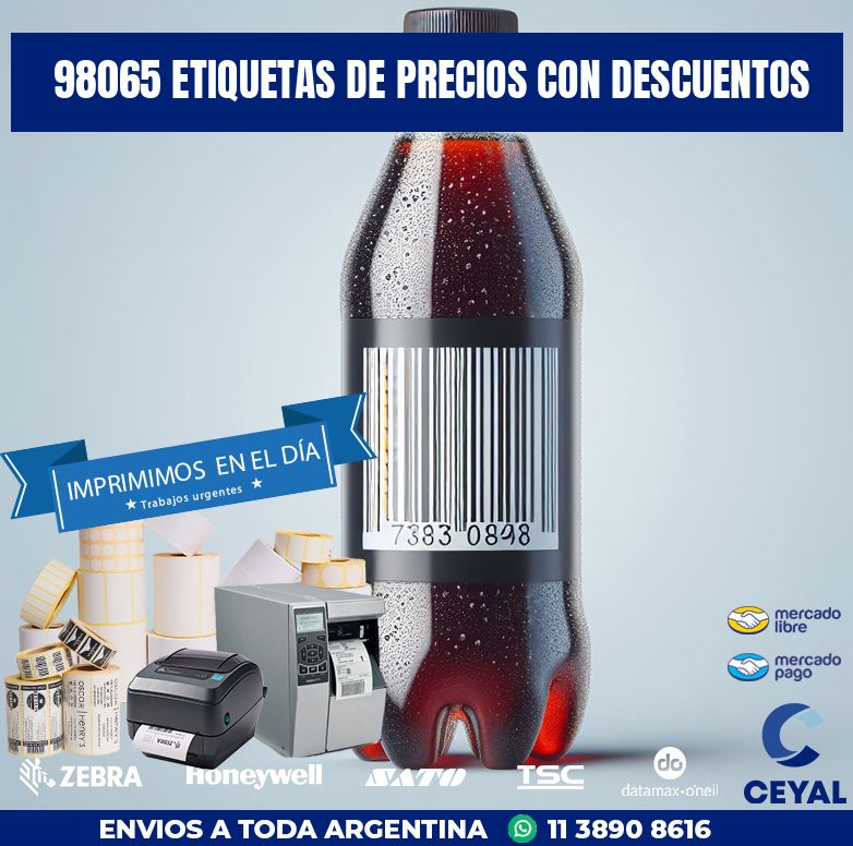 98065 ETIQUETAS DE PRECIOS CON DESCUENTOS