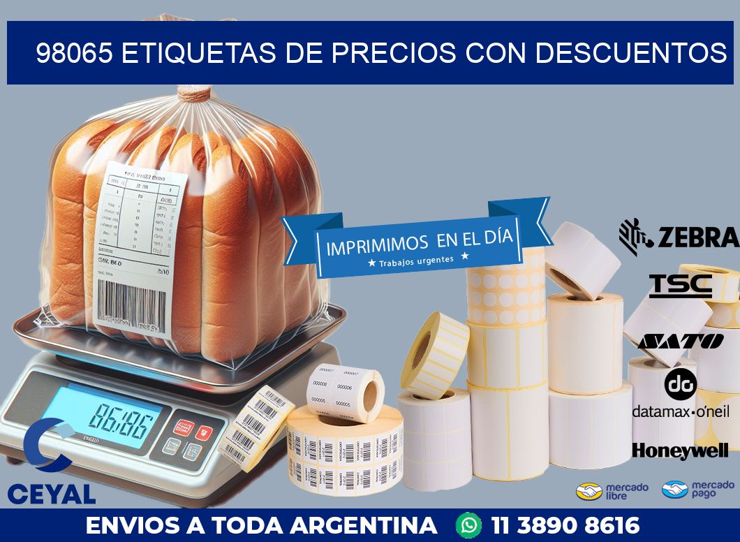 98065 ETIQUETAS DE PRECIOS CON DESCUENTOS