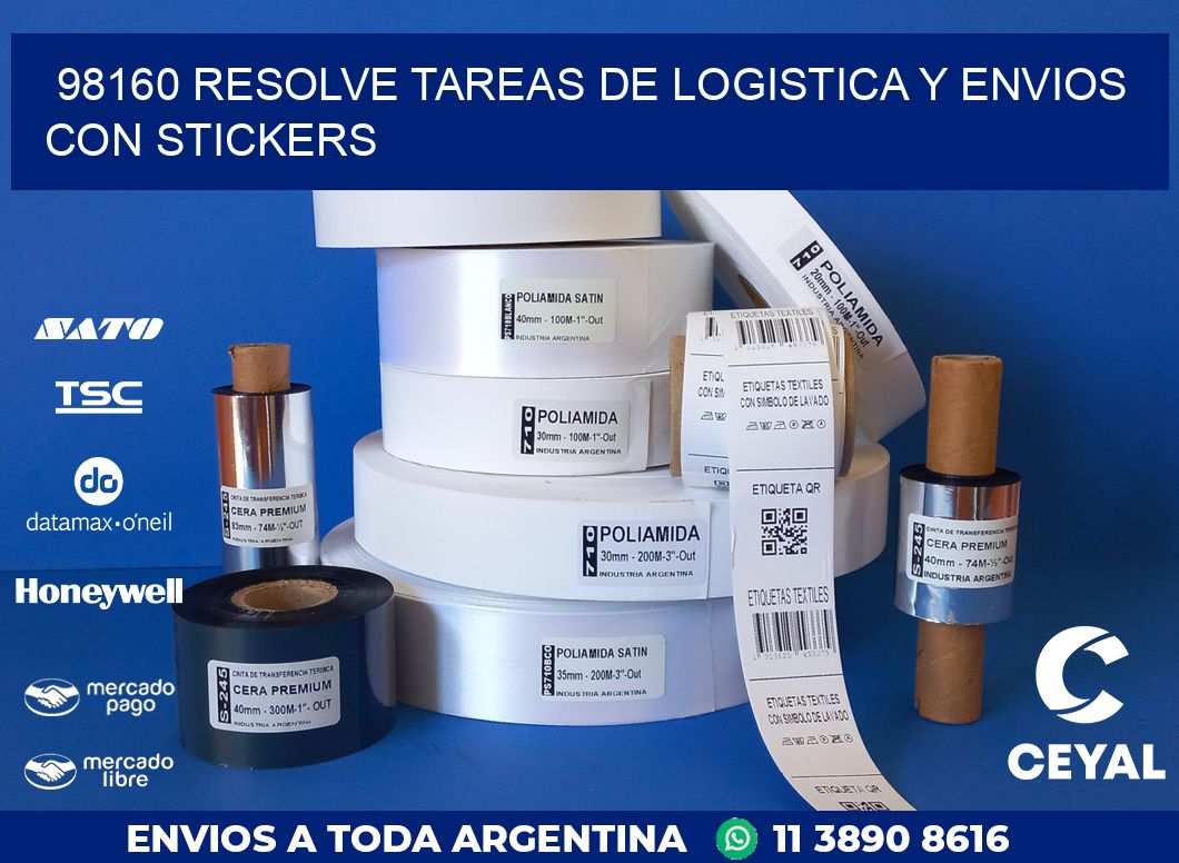 98160 RESOLVE TAREAS DE LOGISTICA Y ENVIOS CON STICKERS