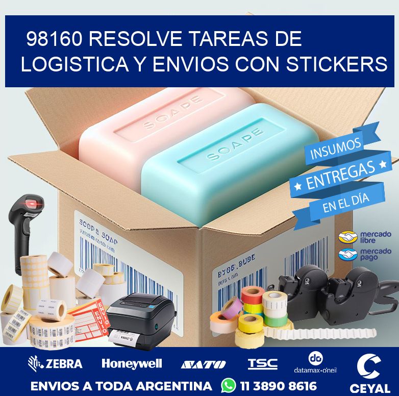 98160 RESOLVE TAREAS DE LOGISTICA Y ENVIOS CON STICKERS