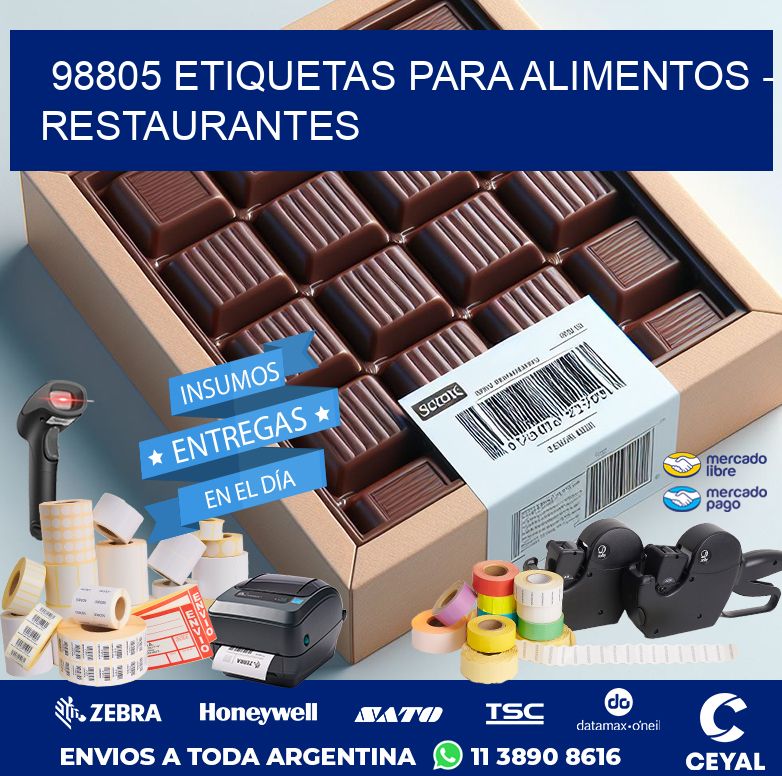98805 ETIQUETAS PARA ALIMENTOS - RESTAURANTES