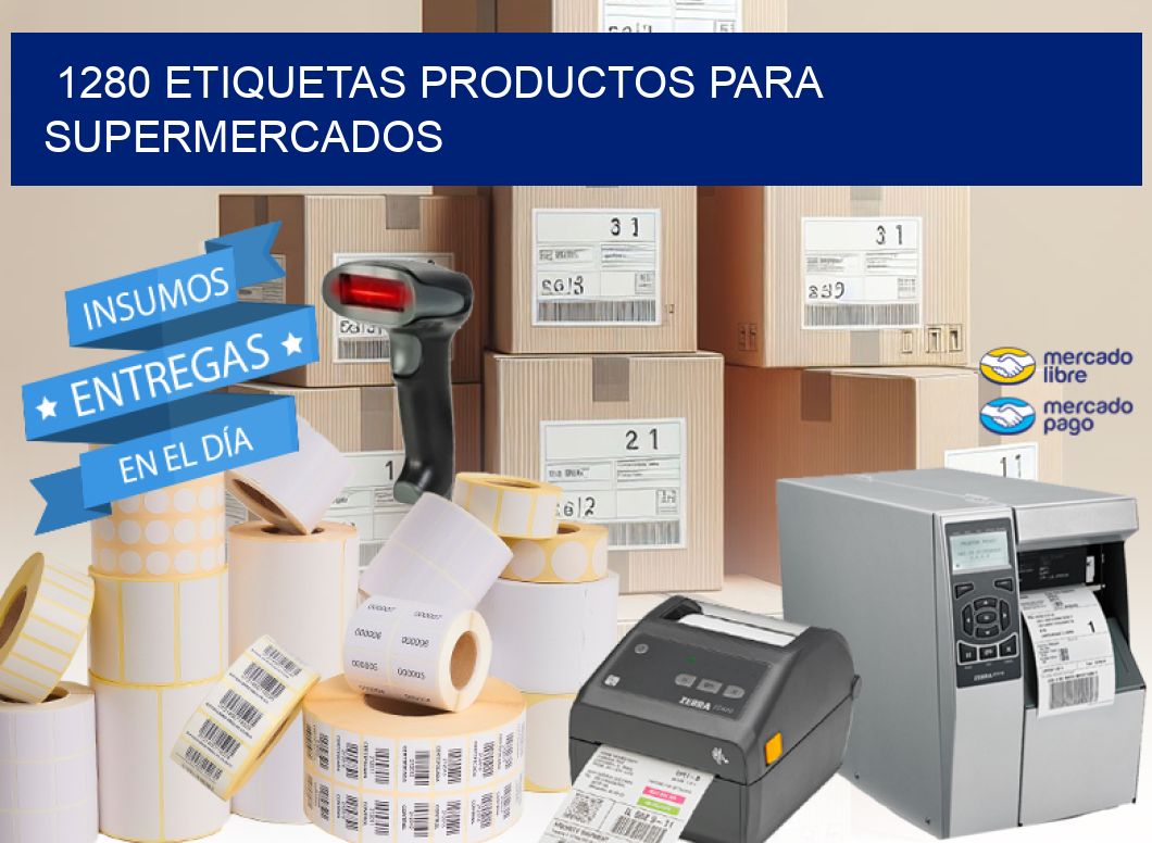 1280 Etiquetas productos para supermercados