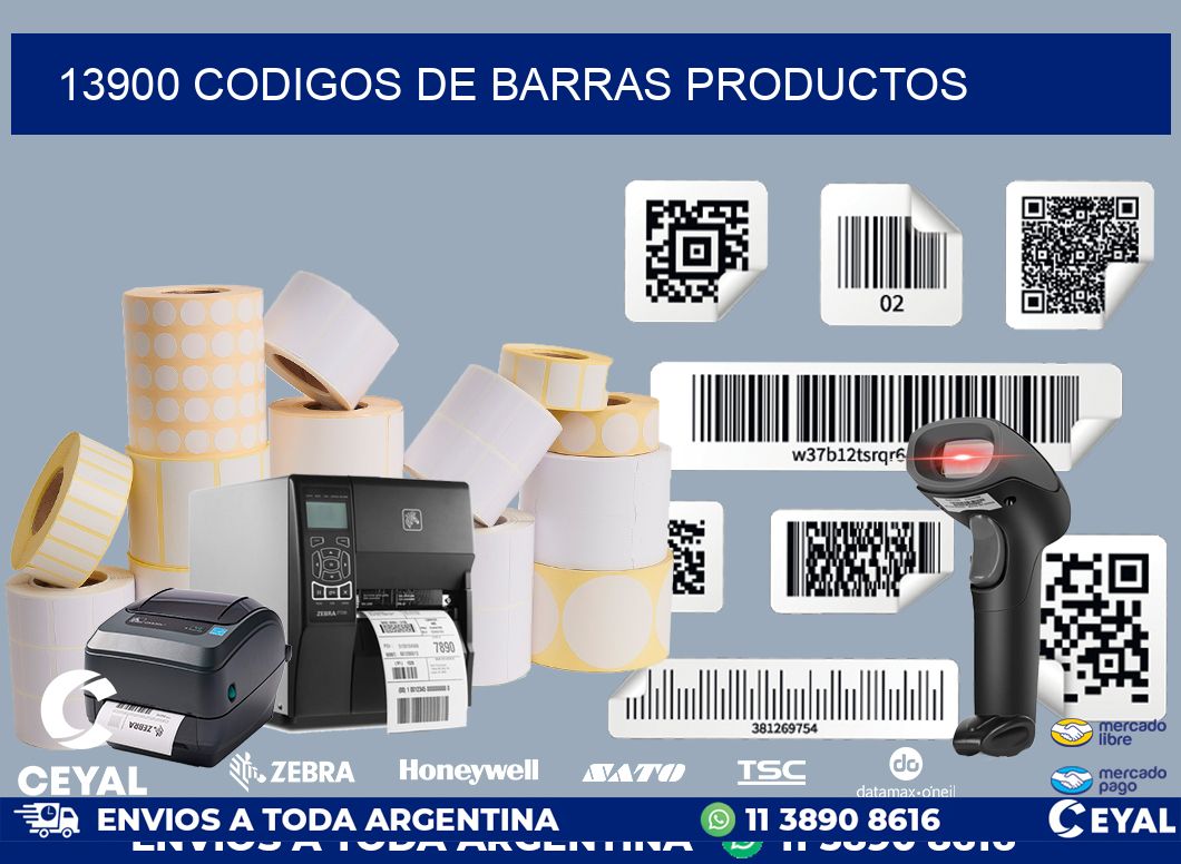 13900 codigos de barras productos