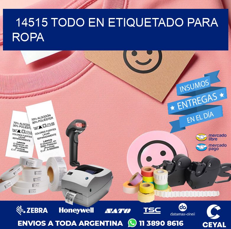 14515 TODO EN ETIQUETADO PARA ROPA