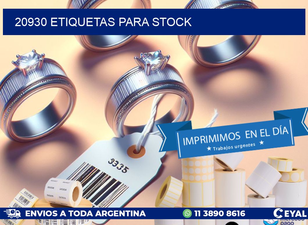 20930 ETIQUETAS PARA STOCK