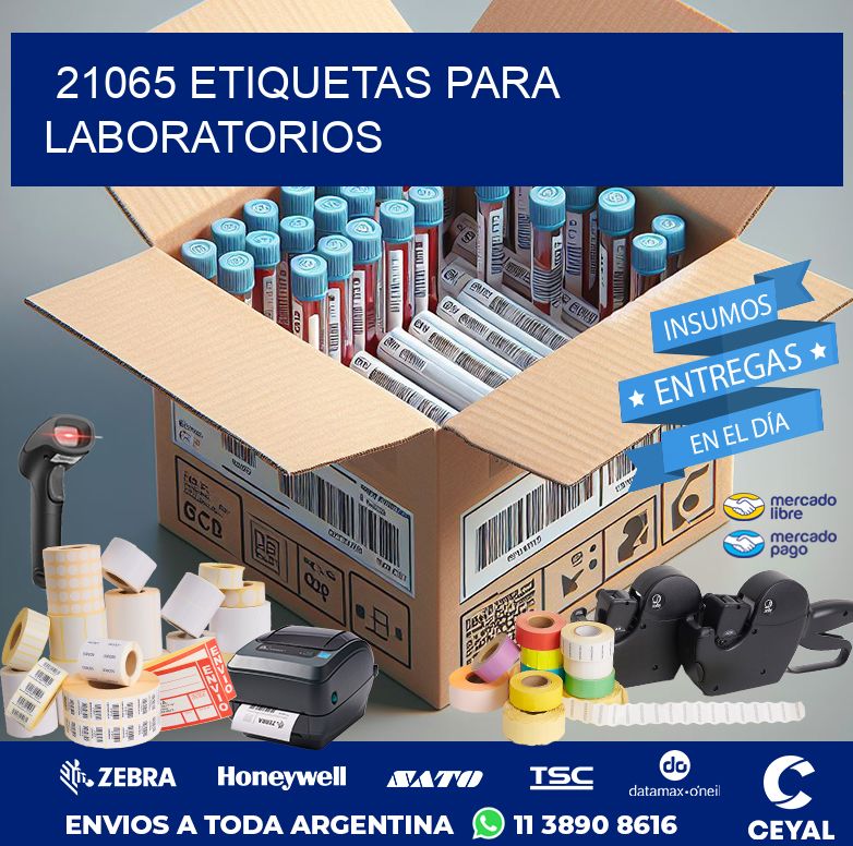 21065 ETIQUETAS PARA LABORATORIOS
