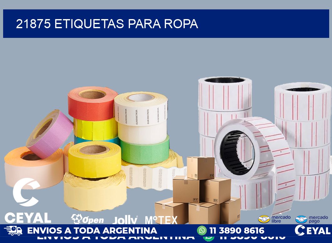 21875 etiquetas para ropa