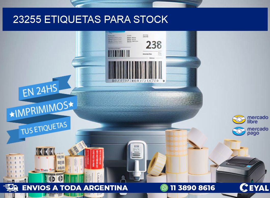 23255 ETIQUETAS PARA STOCK