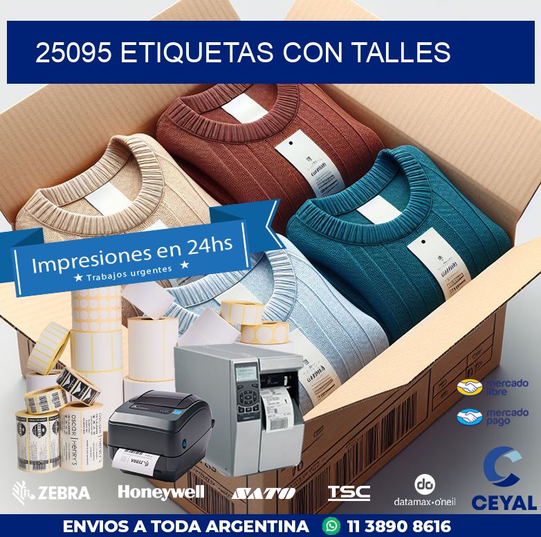 25095 ETIQUETAS CON TALLES