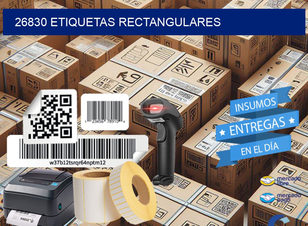 26830 etiquetas rectangulares