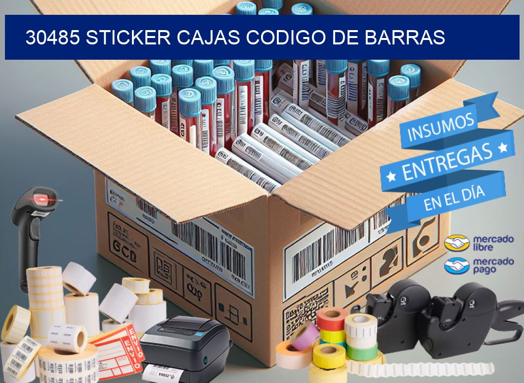 30485 STICKER CAJAS CODIGO DE BARRAS
