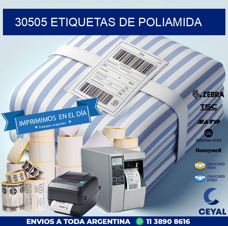 30505 ETIQUETAS DE POLIAMIDA