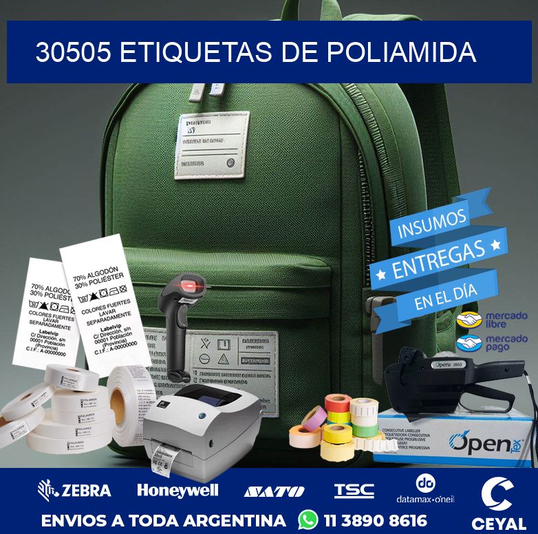 30505 ETIQUETAS DE POLIAMIDA