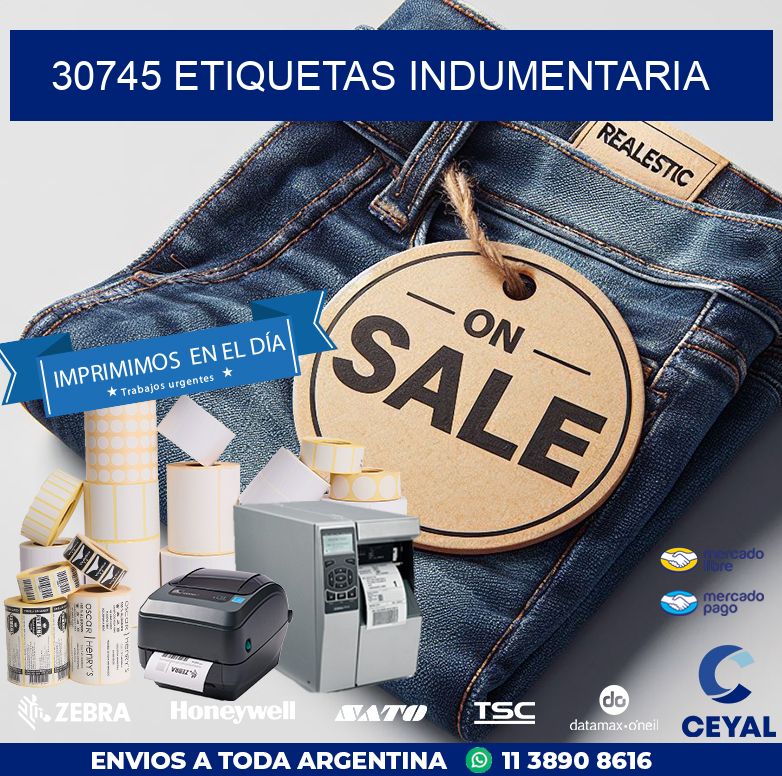 30745 ETIQUETAS INDUMENTARIA